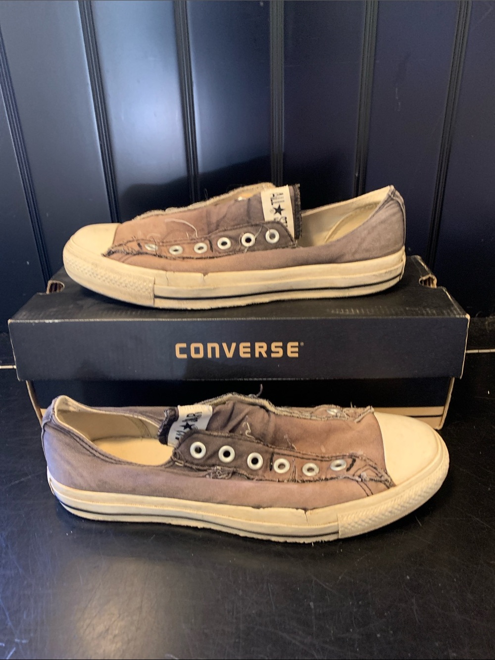 Converse Women’s Low-Top Slip-On Sneakers - Gray